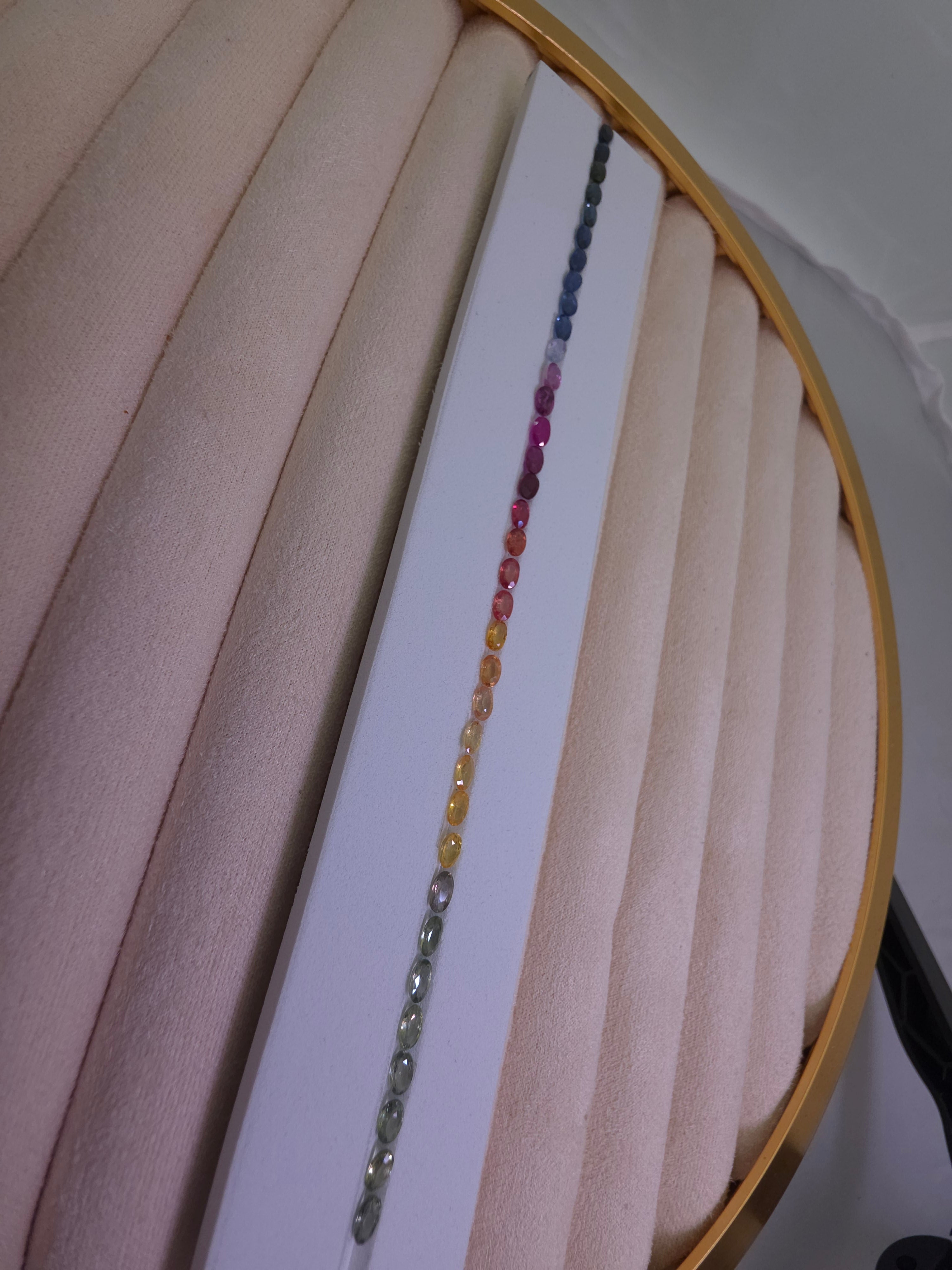 Lote de zafiro Multicolor Natural