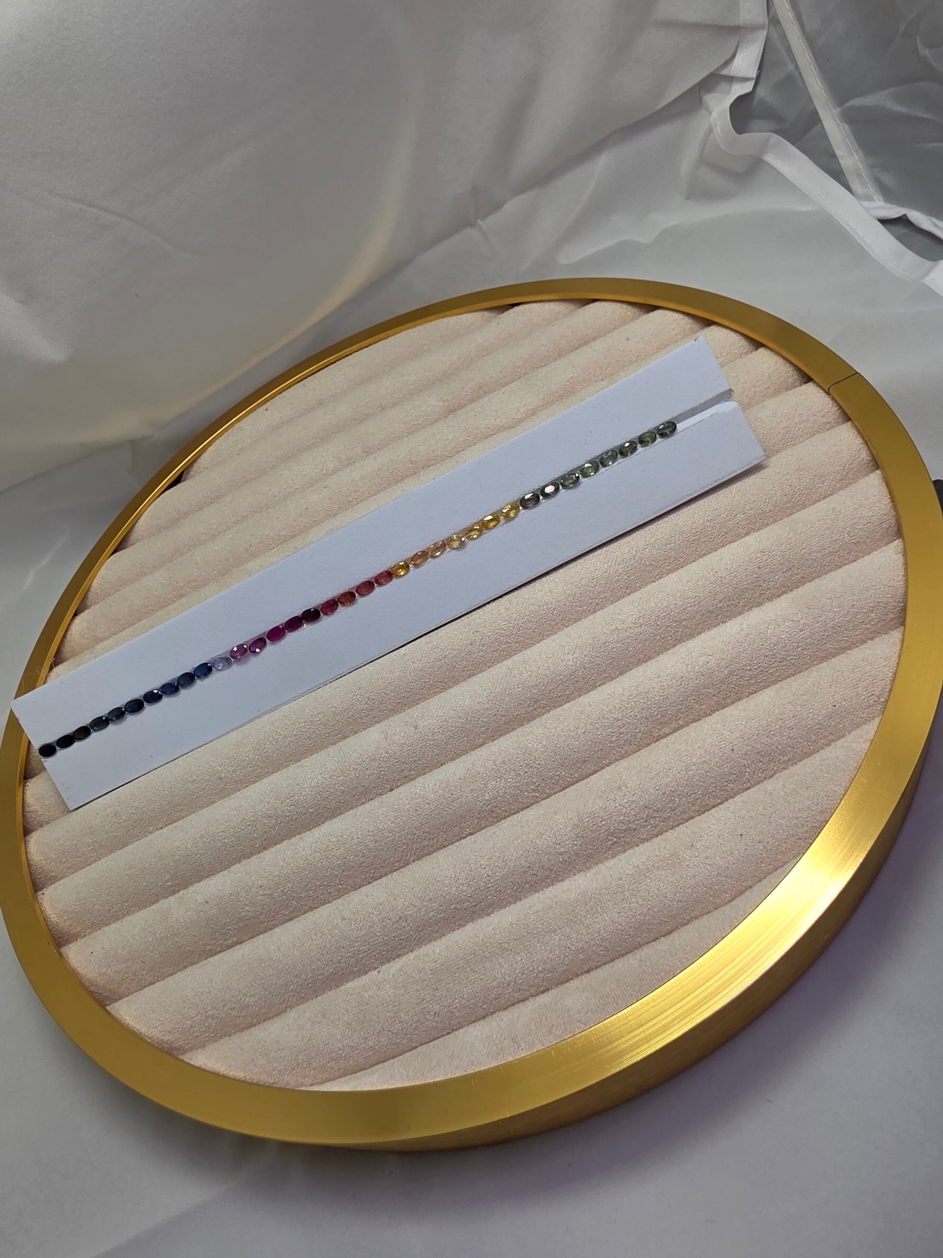 Lote de zafiro Multicolor Natural