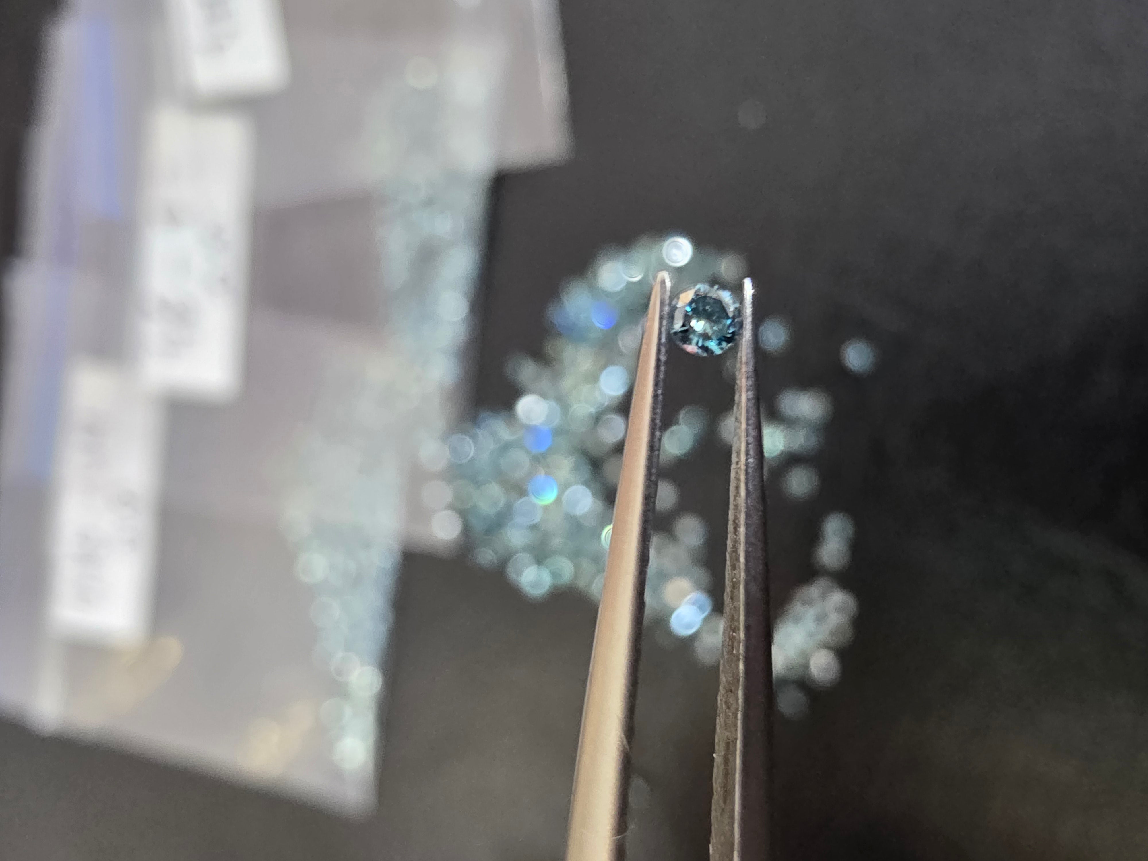 Diamante Natural 2,5mm Azul