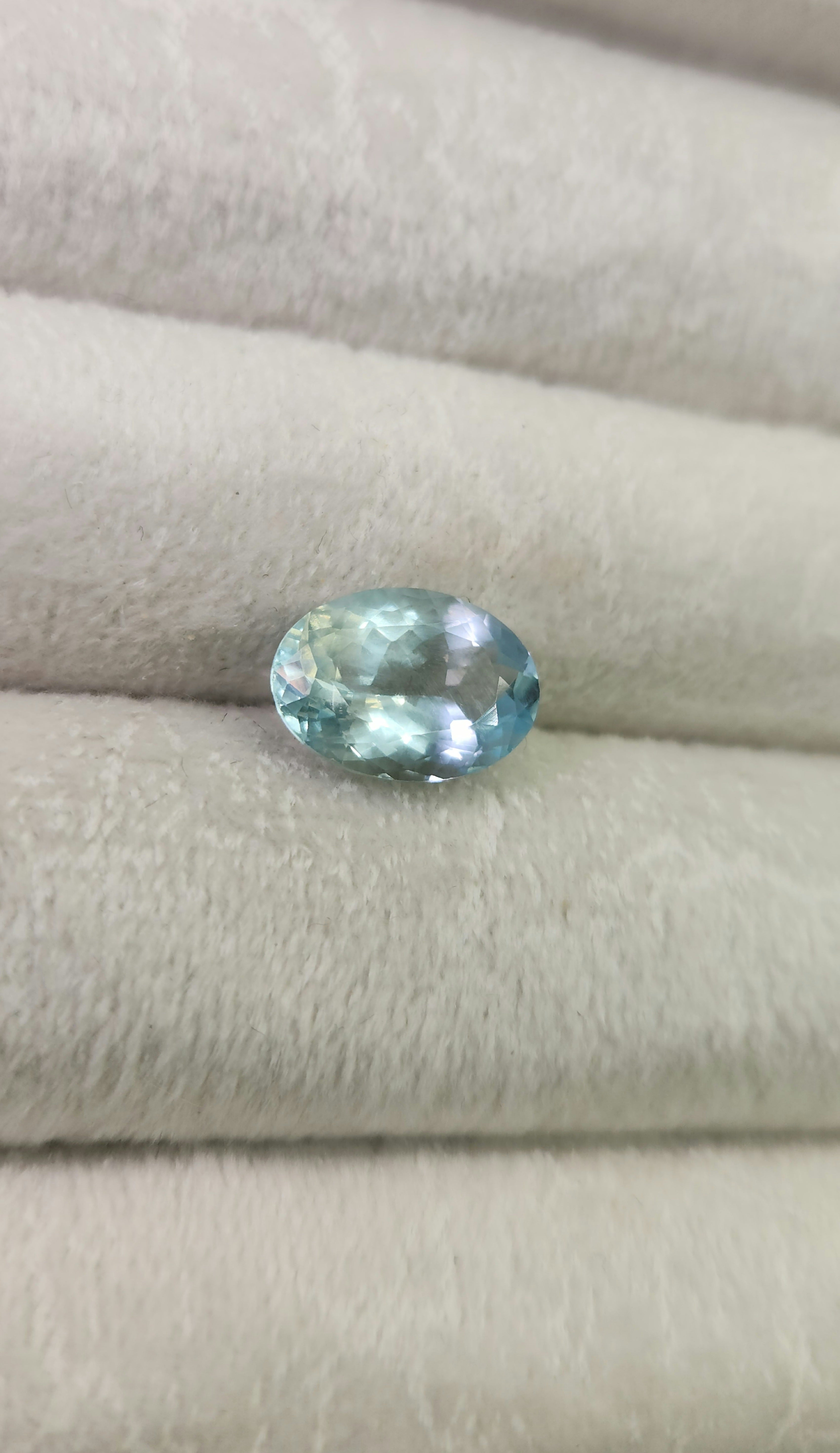 Aguamarina natural  9.30 x 13.12 mm
