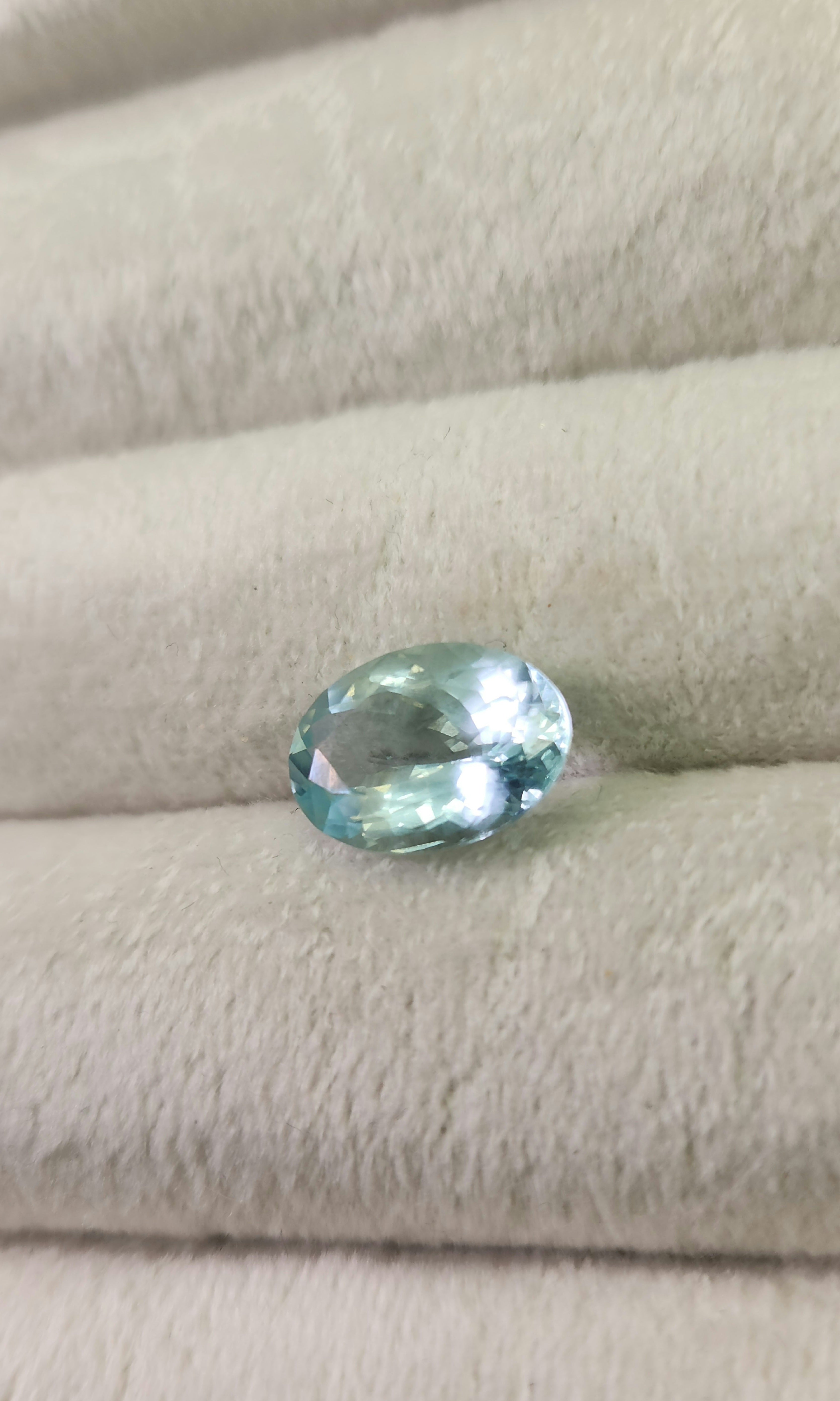 Aguamarina natural  9.30 x 13.12 mm