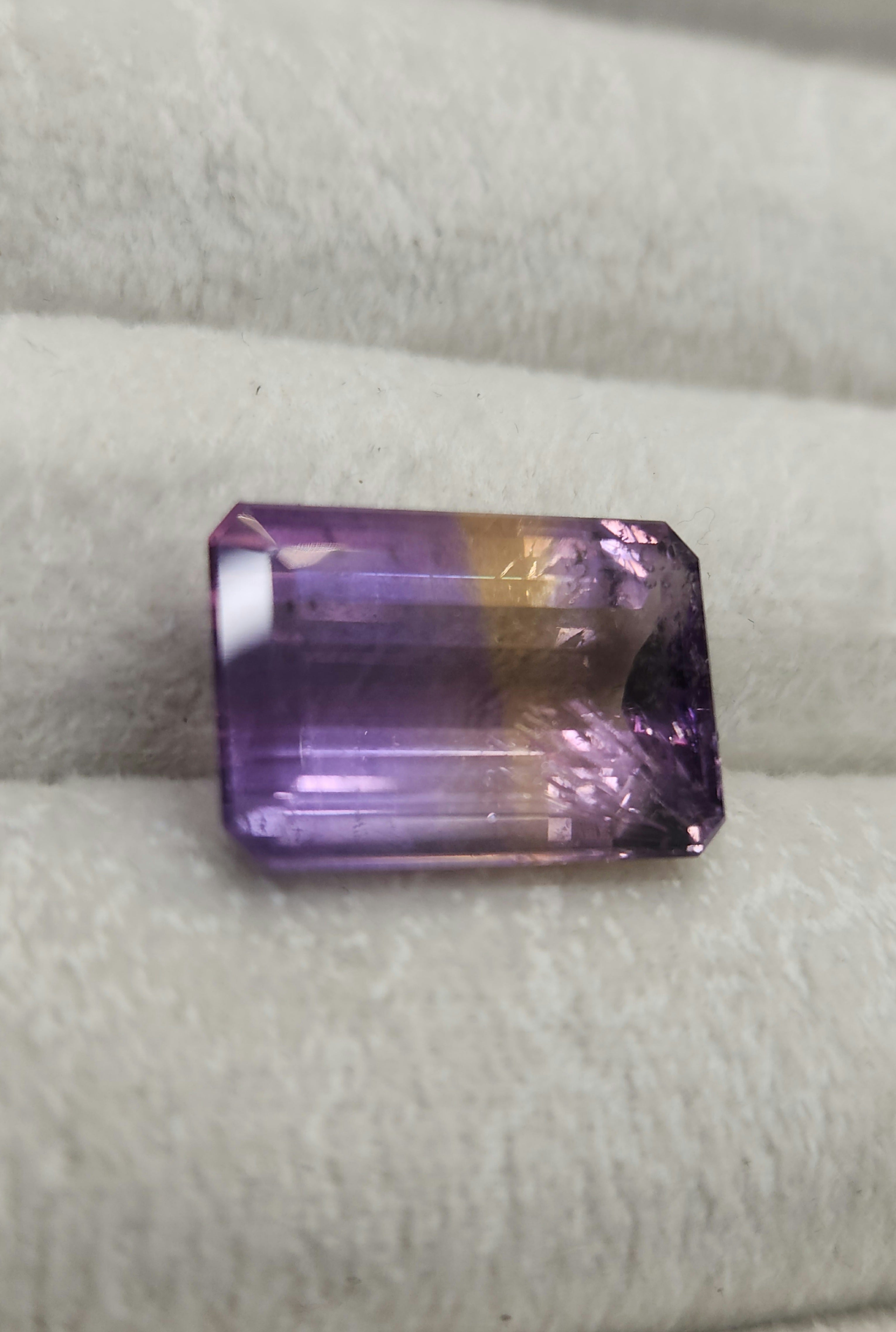 Ametrino Natural 18.66 x 17 mm/ Corte rectangular