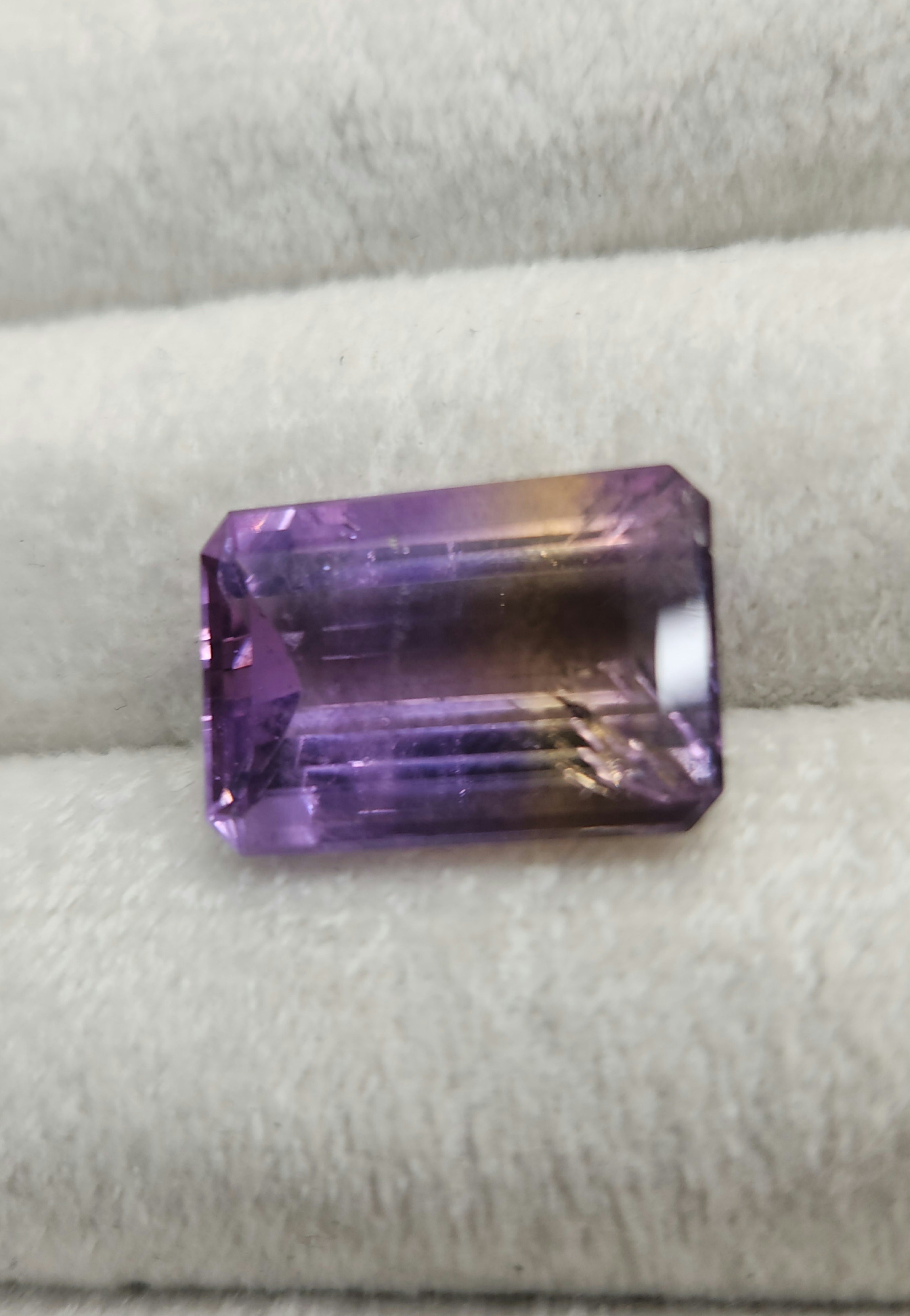 Ametrino Natural 18.66 x 17 mm/ Corte rectangular