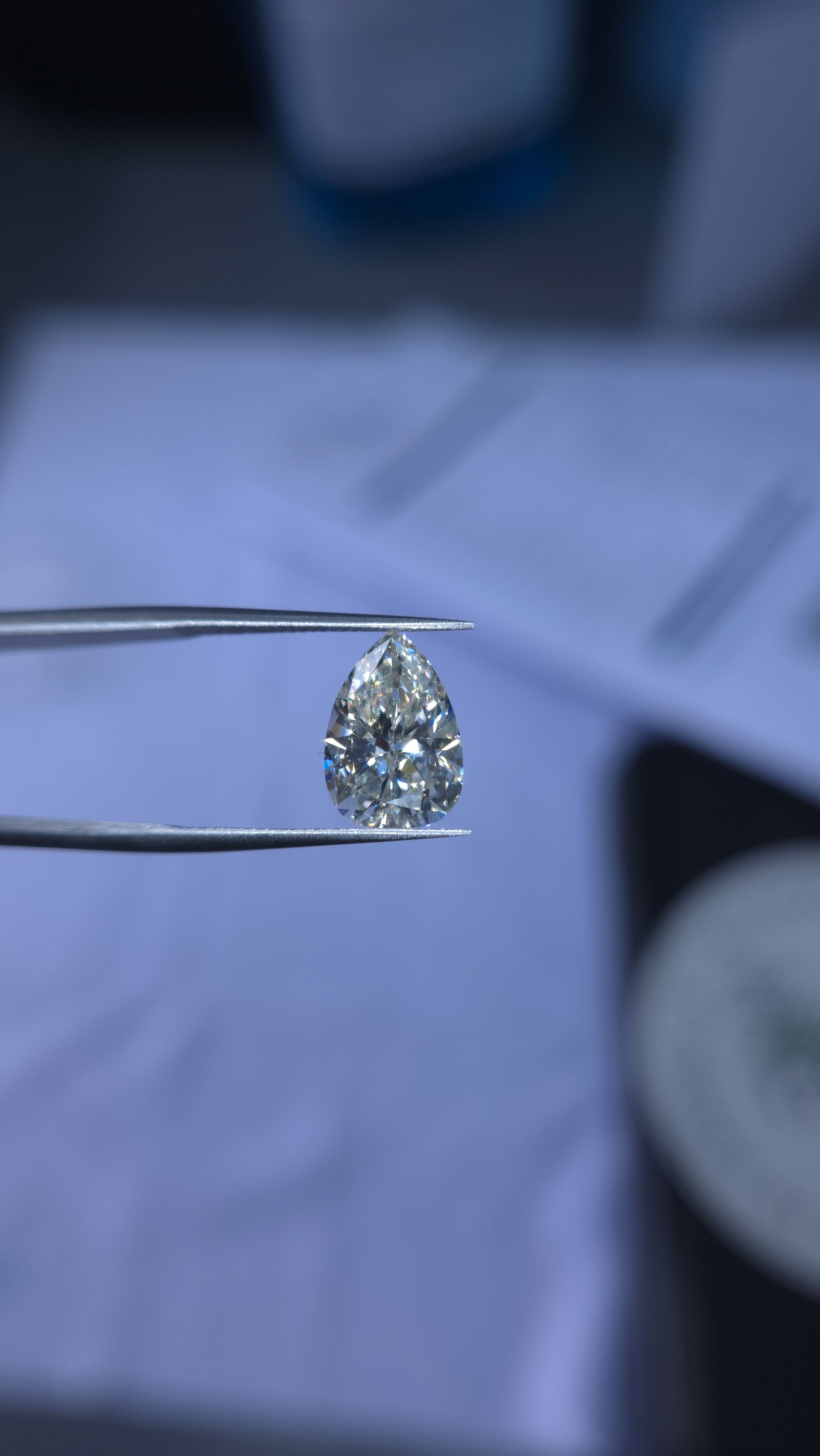 Diamante Natural 11m Corte Lagrima/ Color L /  calidad vs2