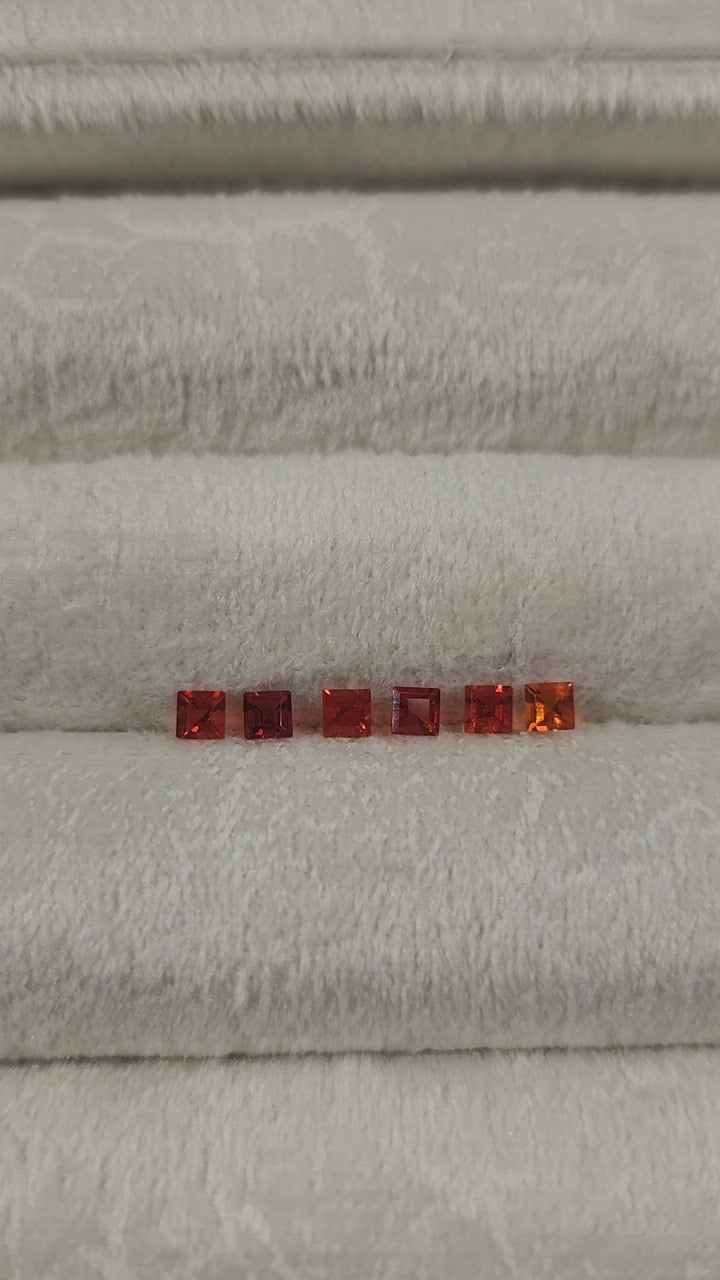 Opalo de fuego natural 3x3mm