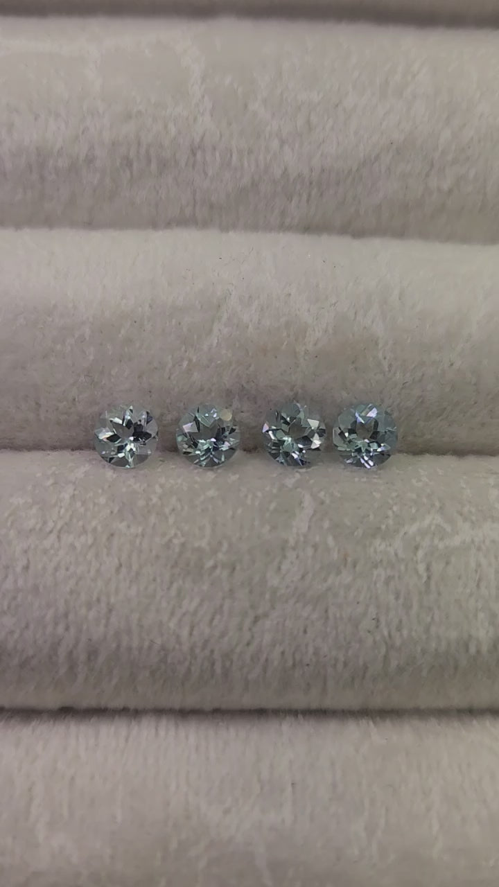 Aguamarina Natural  5 x 5mm