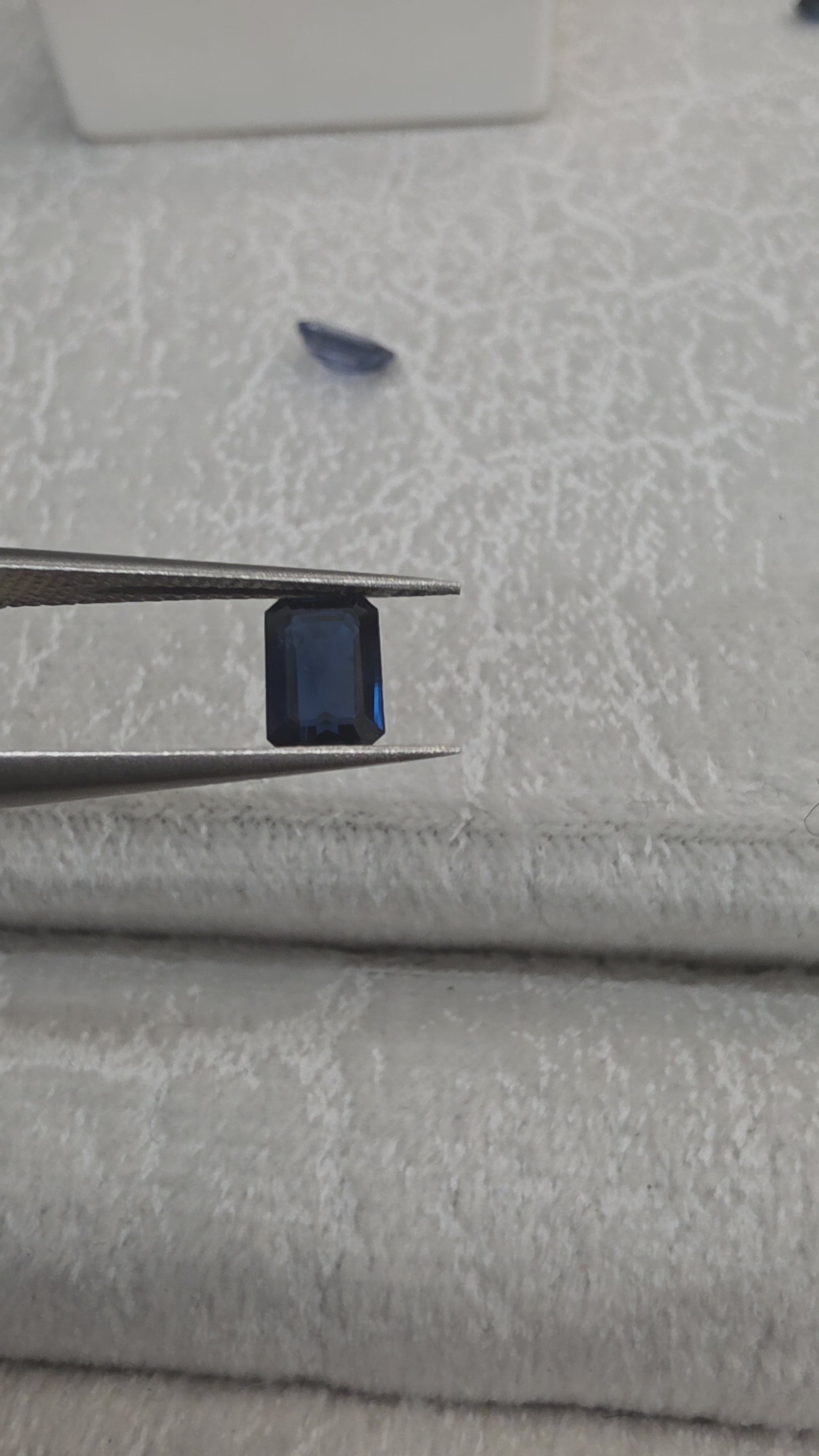 Zafiro Natural azul 5.92mm TE /Corte rectangular