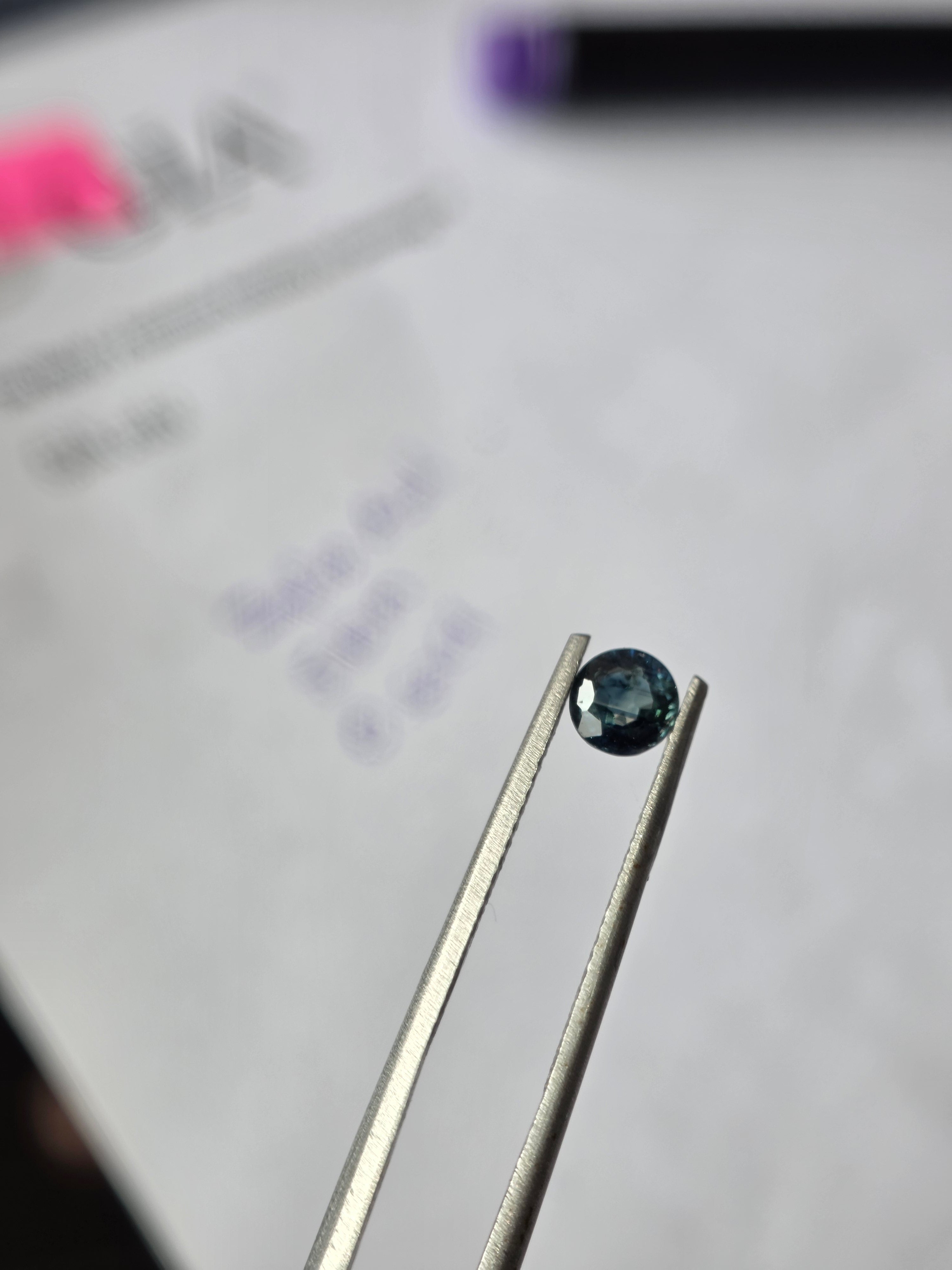 Zafiro natural 0.64 ct (5.11 × 3.08 mm) | Color azul