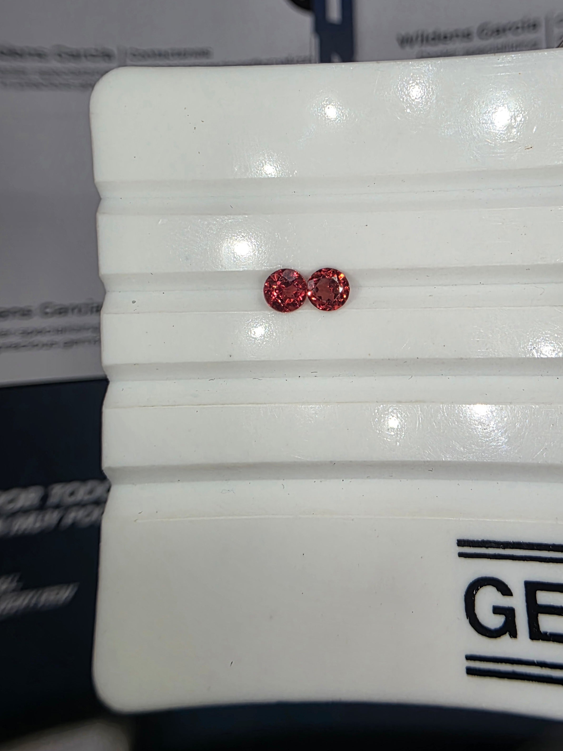 Granate natural — 0.70 ct  Pareja